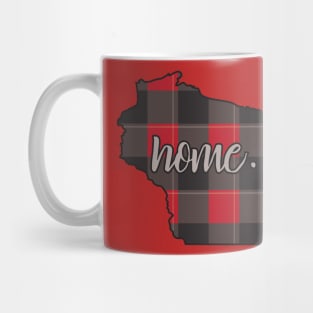 Wisconsin Home Buffalo Check Plaid Mug